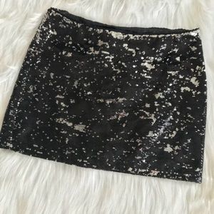 Forever 21 black sequin mini skirt